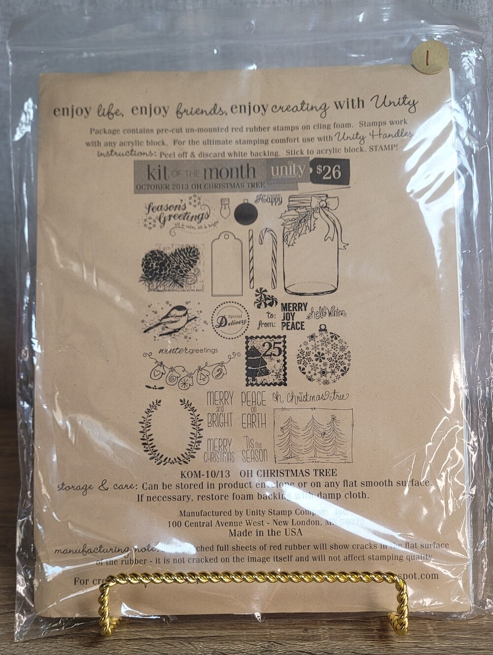 13 Unity Stamp Kit of the Month Rubber Stamp Sets 2013-2016